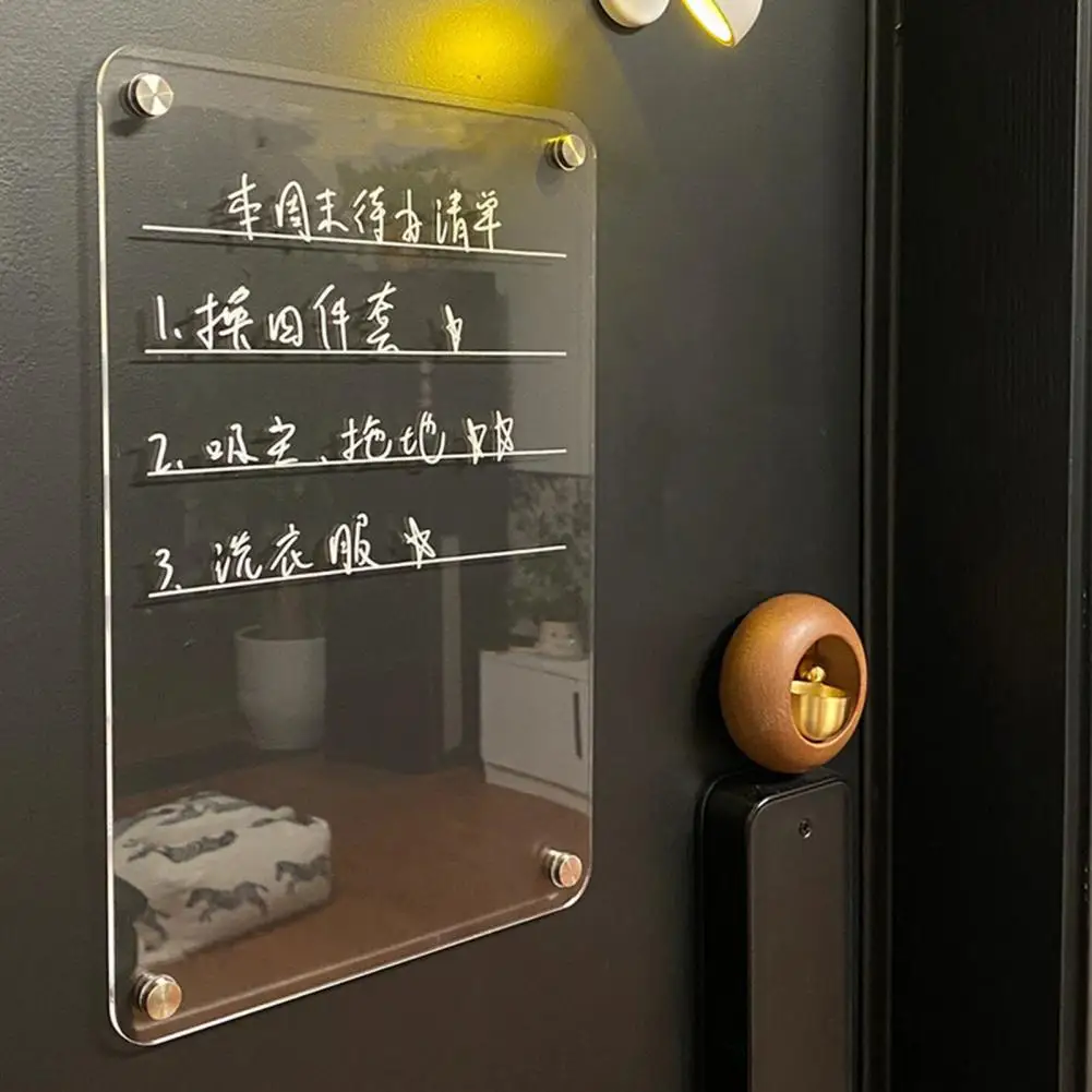 Акриловая доска для объявлений, акриловая доска для записей, акриловая магнитная доска для объявлений, ЕЖЕНЕДЕЛЬНЫЙ КАЛЕНДАРЬ, набор с искусственными ручками для холодильника