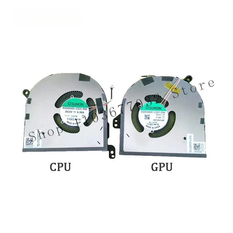 WYORESY NUOVO ORIGINALE CPU Del Computer Portatile Ventola GPU Per DELL XPS 15 9500 9510 9520 Precisione 5550 5560 5570