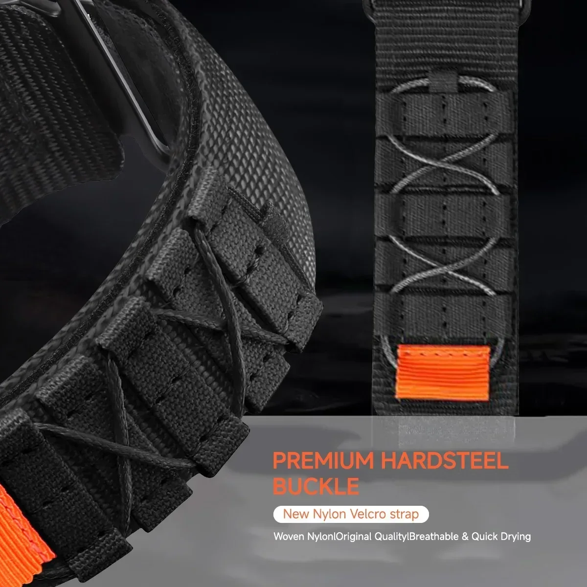 No Gaps Nylon Strap for Samsung Galaxy Watch 7 Ultra 47mm Quick Fit Band Sports Bracelet for Galaxy Watch Ultra 47mm Wristband image 3