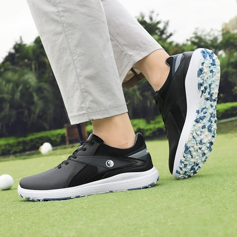 Zapatos de Golf profesionales para hombre, zapatillas de Golf sin clavos, calzado para caminar de calidad al aire libre