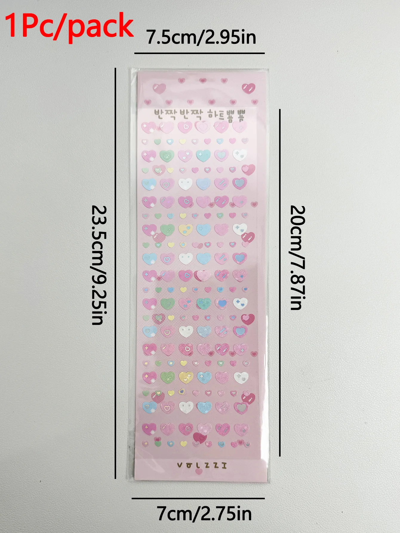 สติกเกอร์เลเซอร์รูปหัวใจเล็กๆ สีสันสดใส น่ารัก สำหรับตกแต่งสมุดภาพ อัลบั้มรูป ไอเดอลการ์ด วางแผนงาน ของตกแต่งเครื่องเขียน และตกแต่งเล็บ