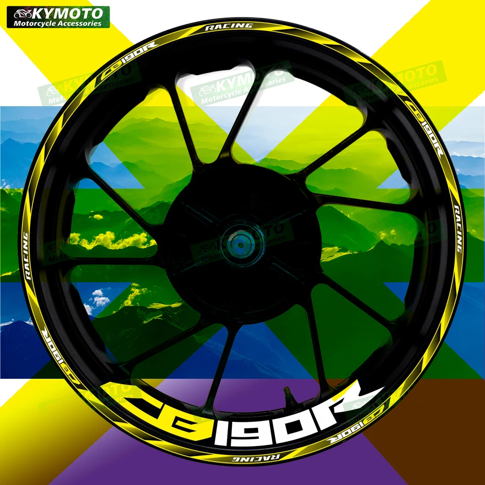 

For Honda CB190R CB 190R motorcycle accessories 17 inch front and rear wheel stickers fairing reflective stickers decoration
