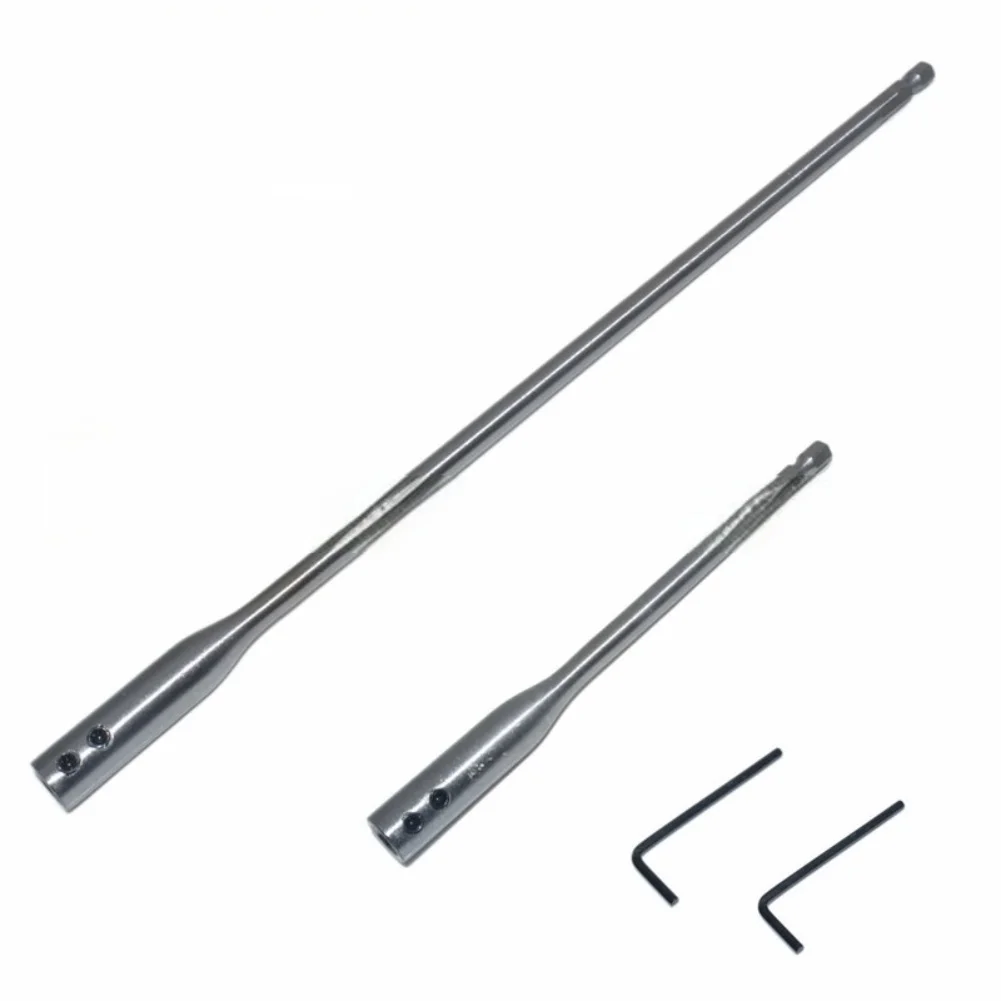 

4 Pieces Drill Bit Extension Set 14 Bit Wood Spade Extensions 6 Inch 12 Inch for Various Drilling Applications