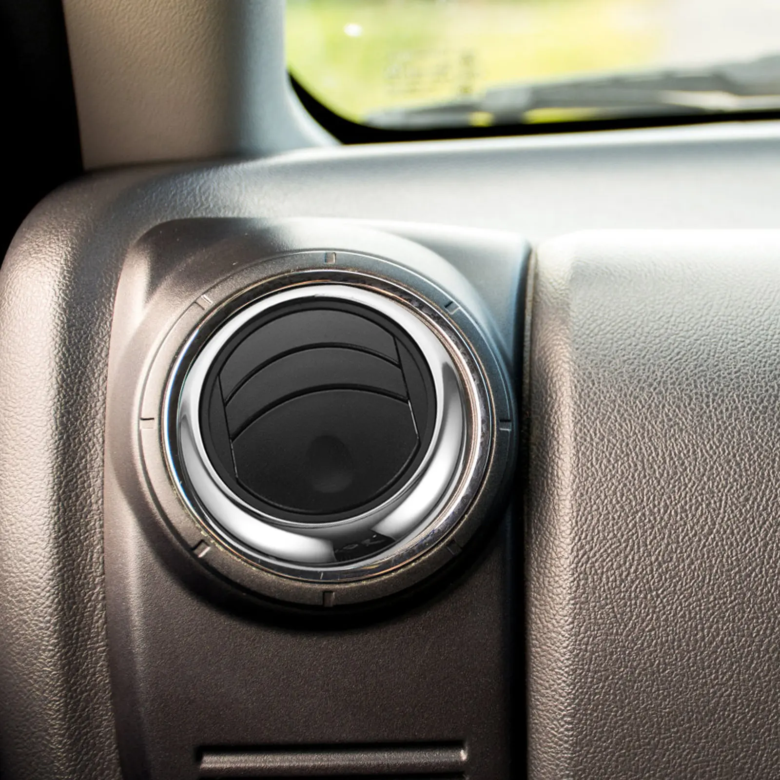 Knob Type Bus Air Conditioning Vent Round Electroplate Outlet Diameter 87Mm 75Mm Universal for Rv Electric Car Caravan Air