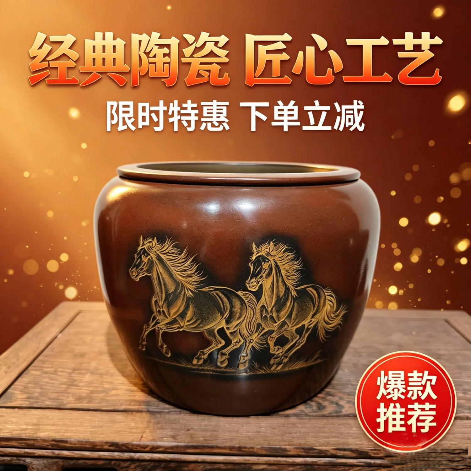 Guangxi Qinzhou Nixing pottery tea washing tea sea wastewater tank  residue tank tea water tank, large capacity 1000ml
