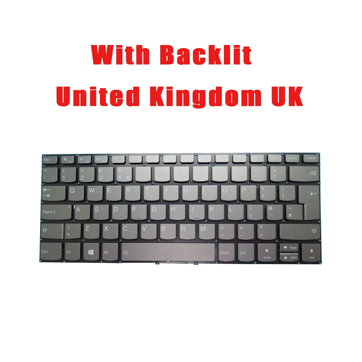 Laptop Keyboard For Lenovo S340-14API S340-14IIL S340-14IML S340-14IWL United Kingdom UK New