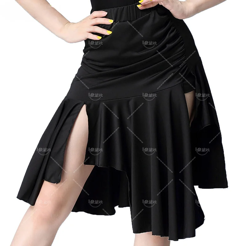 Women's Latin Dance Skirt Training Suit Female Adult Half Tassel Skirt Ballet Samba Tango Salsa Dancewear Lady Sexy Short Skirts