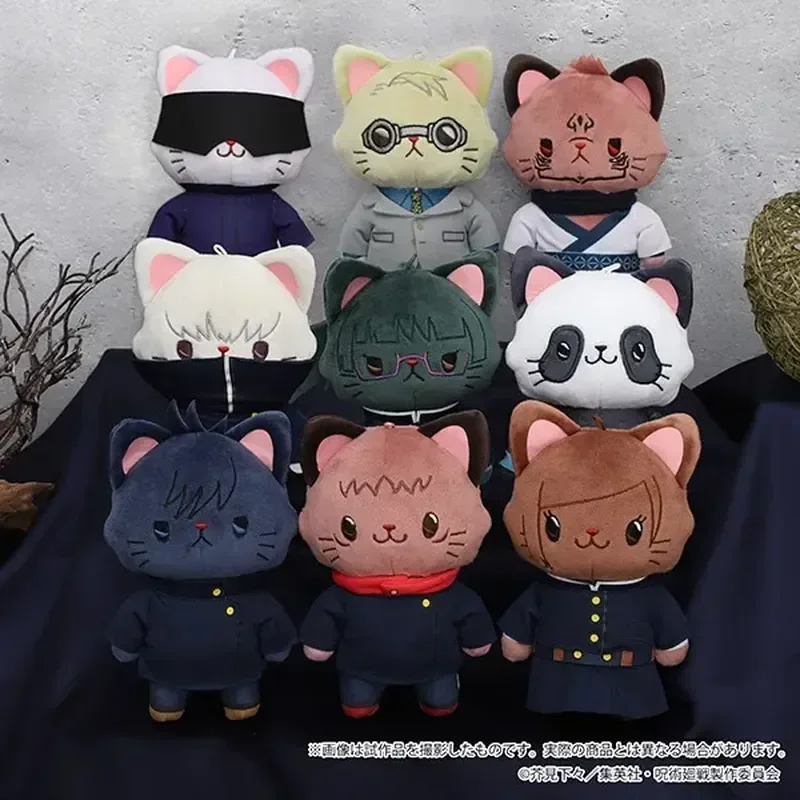 

Игрушечная плюшевая кукла с котом, фигурка аниме, Itadori Yuuji Inumaki Toge Gojou Satoru, фигурка, плюшевая подвеска, детский подарок на день рождения
