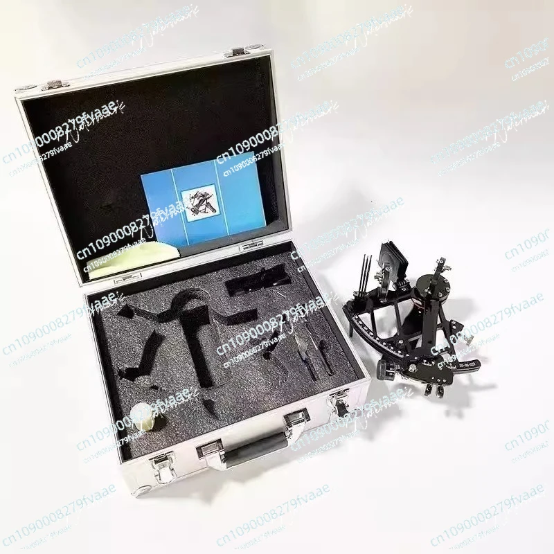 IMPA370331 marine sextant, navigation instrument, directional light, copper professional measuring instrument