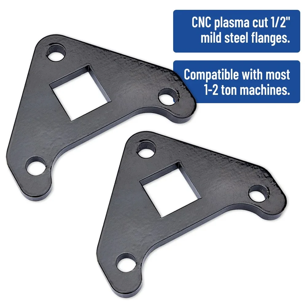 2Pc Flange Brackets Fit China Mini Excavator Drive Motor Reinforcement Brackets