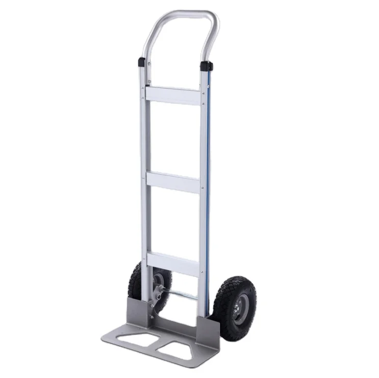 

Folding Hand Truck Aluminum Portable Folding Hand Cart 165lbs Capacity Hand Cart for Home Office