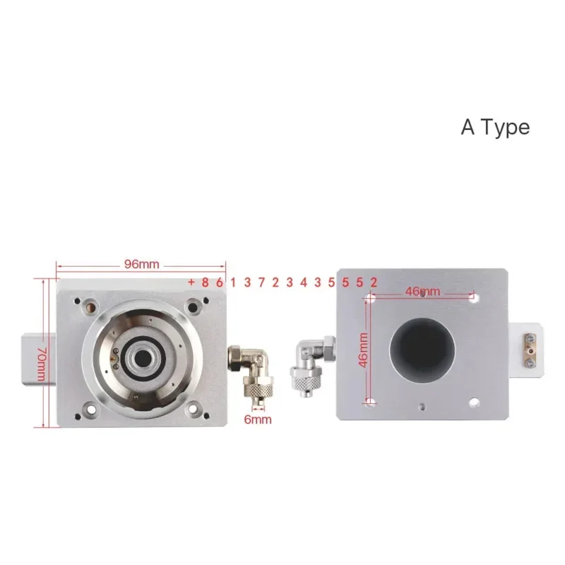 Conector de boquilla de cabezal láser BM114S, soporte de cerámica tipo A y B, accesorios de repuesto para cabezal láser Raytools BM114S