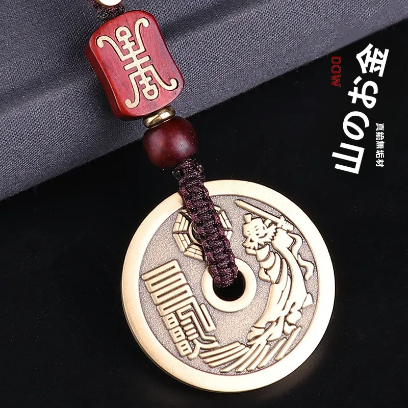 colgantes-de-cobre-puro-con-motivos-taoistas-collares-de-monedas-antiguas-accesorios-de-llavero-modernos-adornos-ligeros-y-portatiles