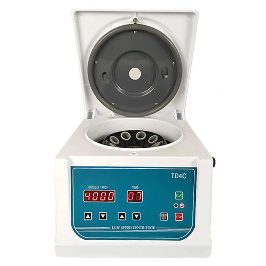 TD4C Laboratory Centrifuge Electric Low Speed PRP Centrifuge Digital Display Desktop Centrifugal Machine 0-4000RPM Adjustable