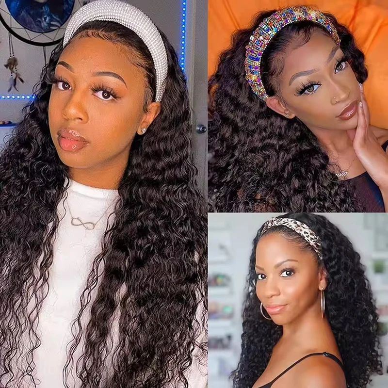Thumbnail 4 - #52 Popular Human Hair Headband Wigs Choices