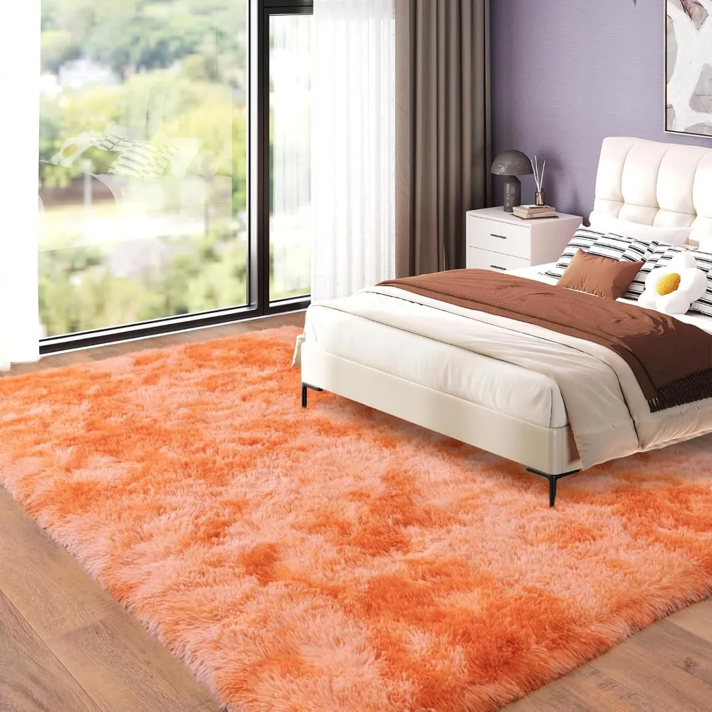 Spacious 8x10 Living Room Rugs, Plush Carpets For Kids Rooms, Soft Shag Bedroom Rugs, Non Slip view 4