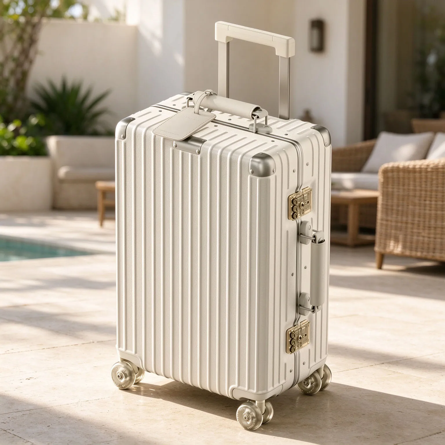 SUSHIMU Suitcase High Quality 100%PC Hard Shell Aluminum Frame Rolling Luggage TSA Lock Spinner Wheels Travel Trolley Case Bag