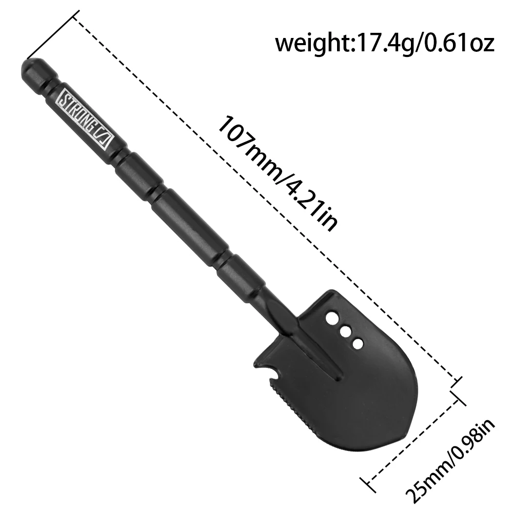 3pcs 금속 시뮬레이션 삽 곡괭이 RC 자동차 장식 1/10 Traxxas TRX4 YK 축 SCX10 D90 RC 크롤러 자동차 DIY 부품