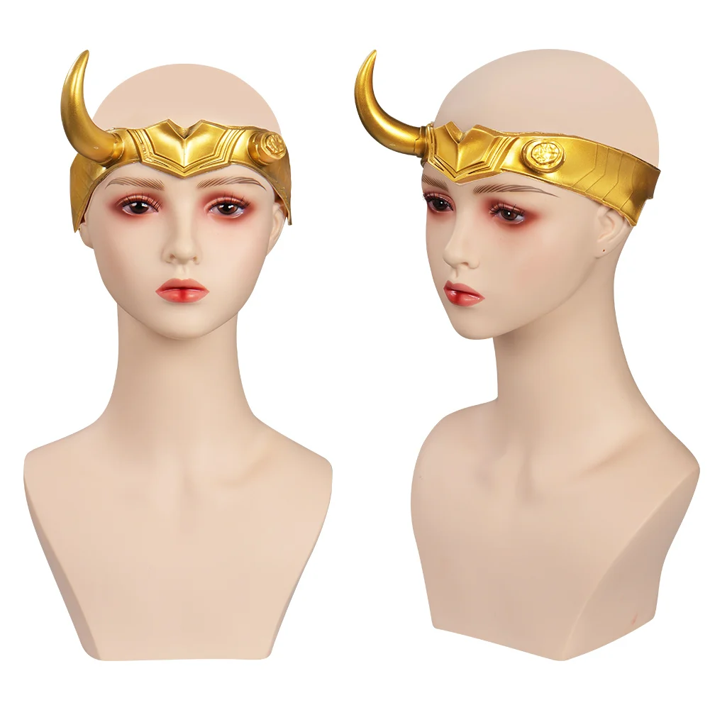 Sylvie Mask Loki Cosplay Latex Mask Helmet Masquerade Accessories Halloween Carnival Party Costume Man Woman Fantasy Props Gift view 4