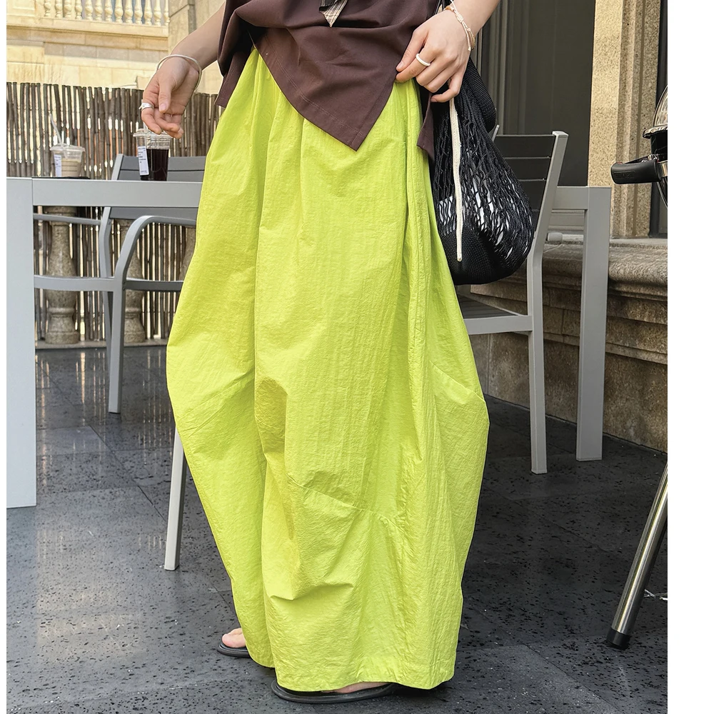 

2025 Women Summer Big Wide Leg Causal Pants Comfortable High Waist Cargo Pants Female Women Clothes Trousers