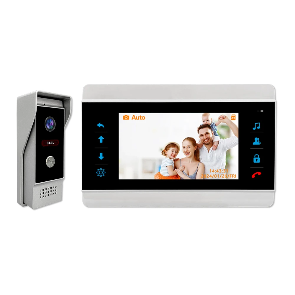 Home Intercom Support 32g Tf Card Take Photos & Record Videosdoor Bell Camera System