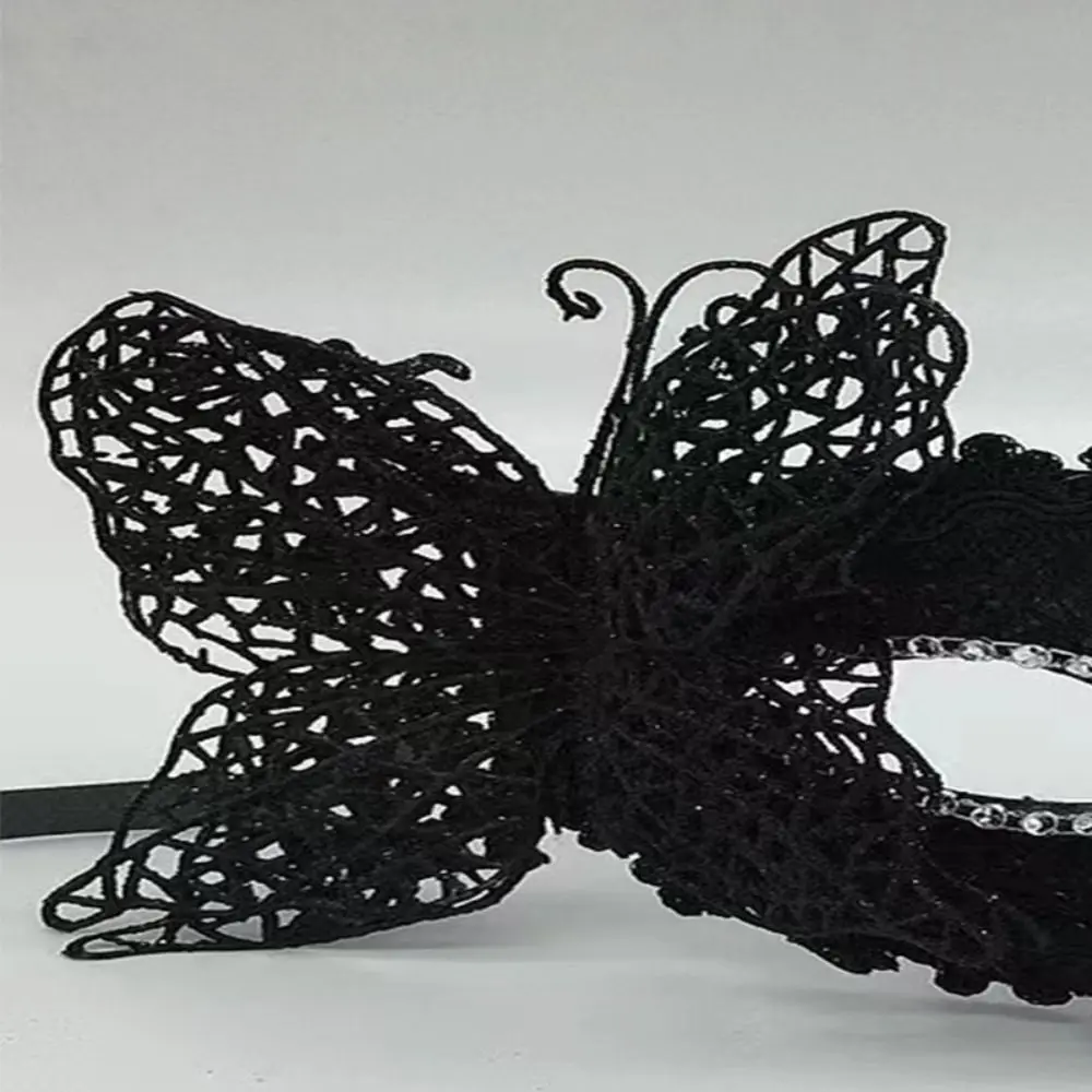 New Fashion Masquerade Mask Side Butterfly Half Face Mardi Gras Mask Sexy Lace Venetian Party Eye Mask