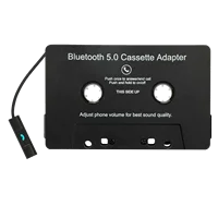 Altavoz de coche Bluetooth 5,0 receptor de casete inalámbrico, convertidor universal MP3/SBC/estéreo para coche, adaptador auxiliar convertidor de cinta