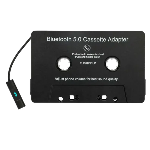 Altavoz de coche Bluetooth 5,0 receptor de casete inalámbrico, convertidor universal MP3/SBC/estéreo para coche, adaptador auxiliar convertidor de cinta