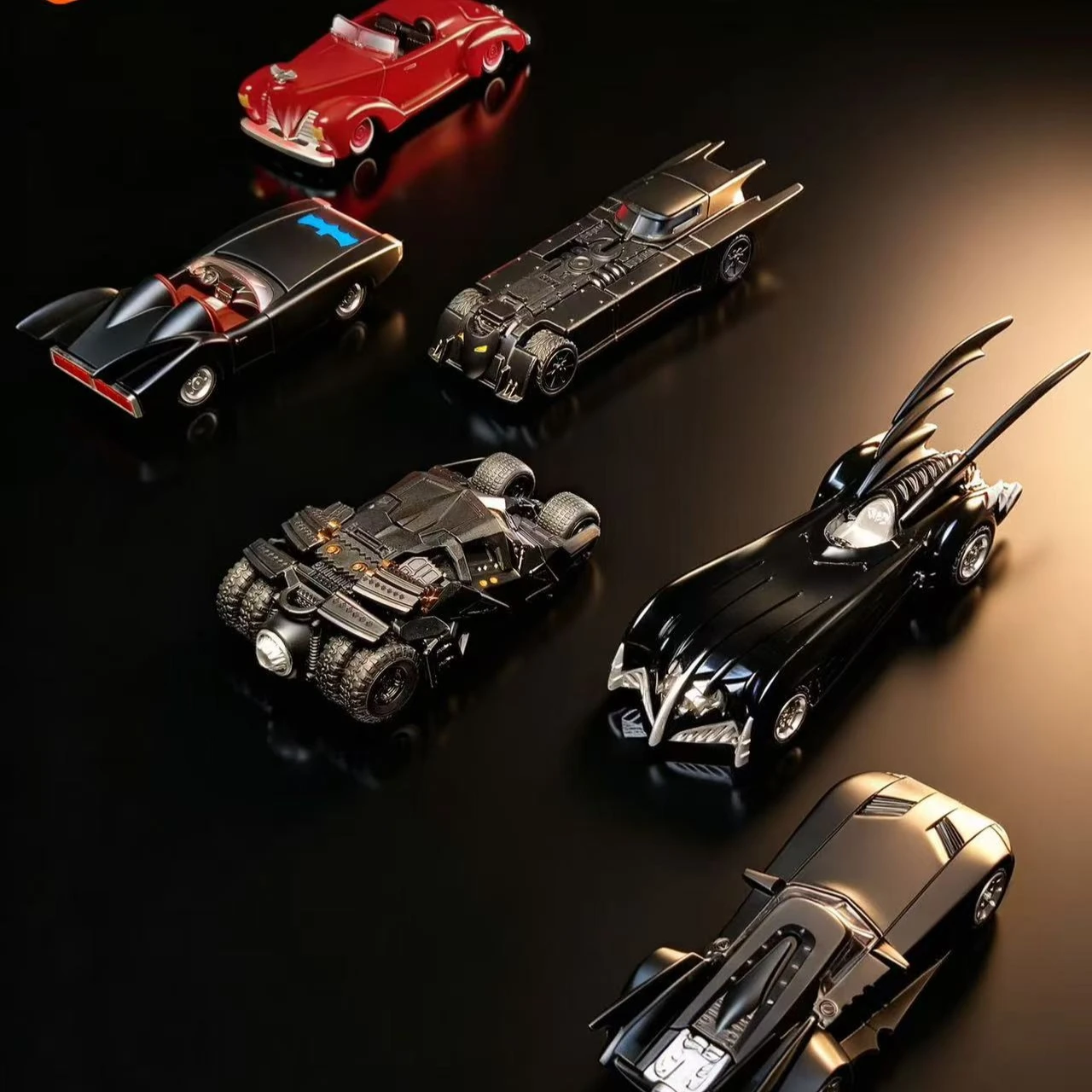 Blokees Wheels E02 - Coche de Juguete de Batman, Modelo Batmóvil, Licencia Oficial de DC, Vehículo Coleccionable de Batman, Juguete de Montaje de Metal Fundido a Presión