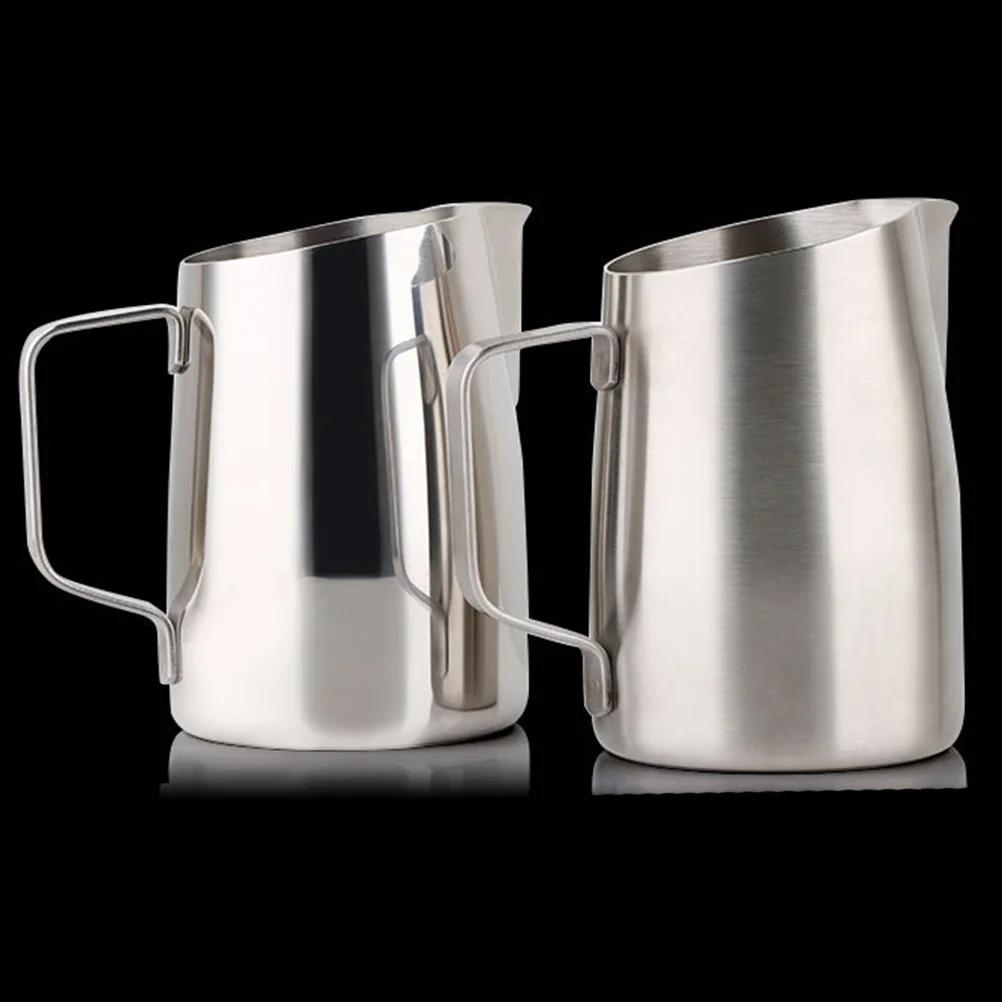 

400 ML Pull Flower Cup Stainless Steel Frothing Pitcher Coffee Making Utensil Milk Mug