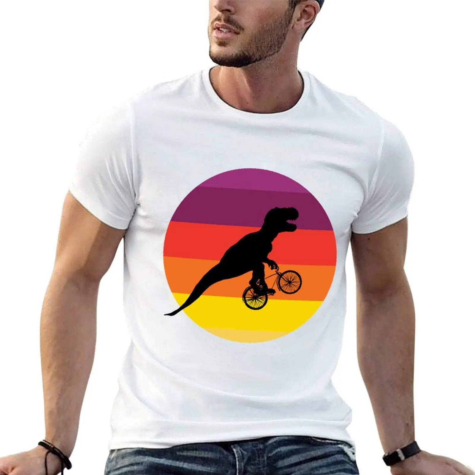 

Flying T-rex dinosaur bike T-Shirt t shirts for man graphic funny man t shirts graphic graphic t shirts for man T-shirt