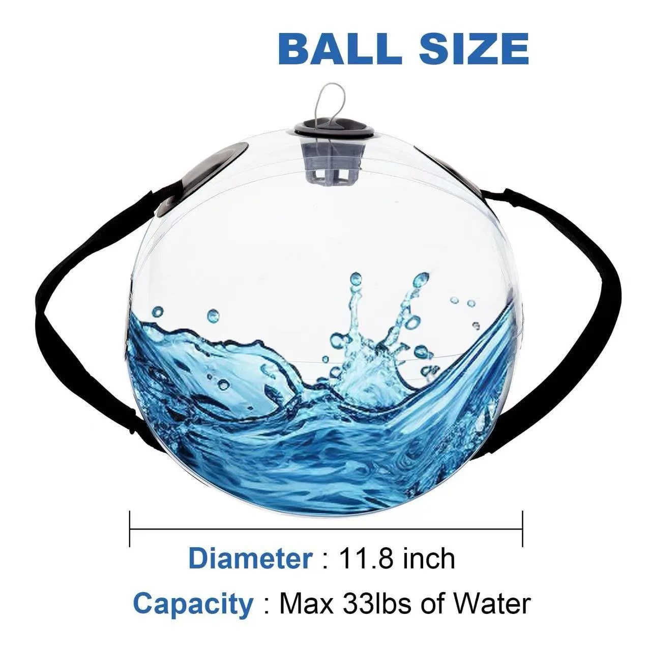 Portable Adjustable weight safe soft water bag Multifunctional Fitness Water Ball