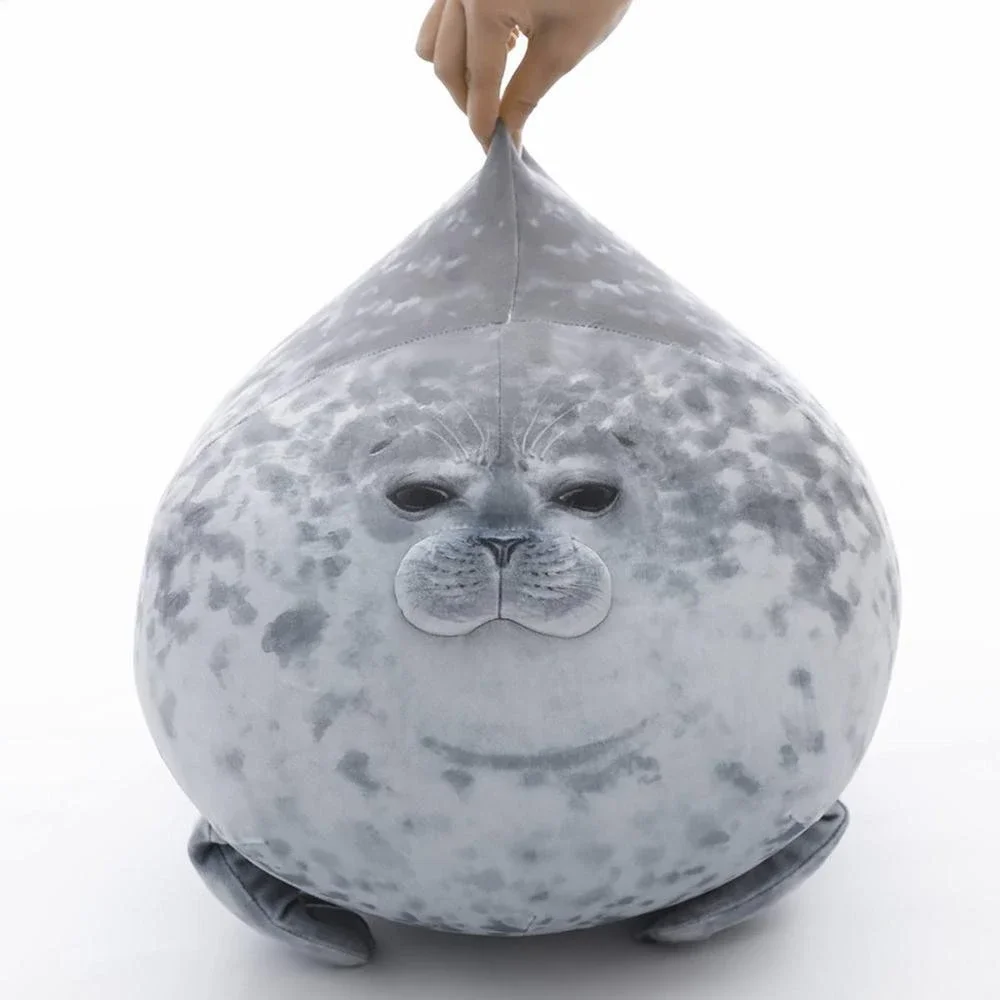 Animal-fat-seal Stuffed Watona Seal Angry Blob Seal zipper toy for boys and girls Christmas Halloween gifts