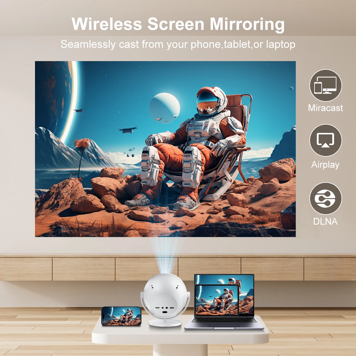 سالانج الأصلي 1080P 340ANSI 4K جهاز عرض صغير أندوريد TV11.0 P360 360 °   شعاع السيارات كيستون Wifi6 BT5.2 فيلم خارجي محمول