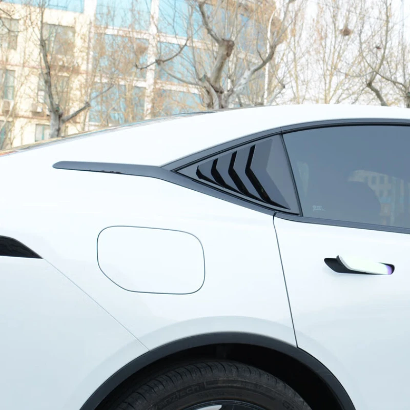 

For Changan Deep Blue SL03 22-25 ABS Carbon Fiber Car Rear Side Window Rear Triangle Window Spoiler Louver Trim Car Accessories