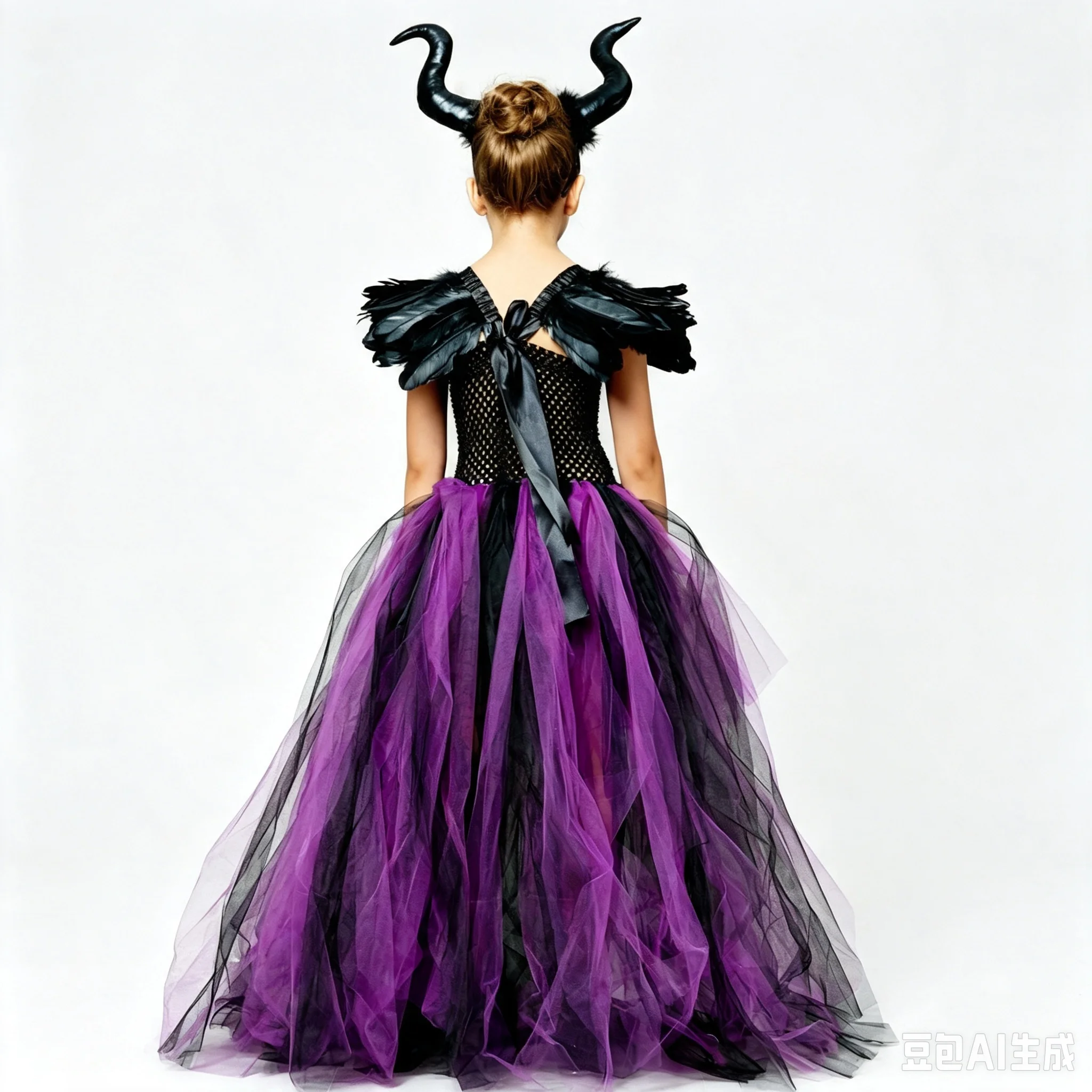 Hexen-Cosplay-Kostüm-Set für Mädchen, Kinder-Halloween-Partykleid, verschiedene Hexen-Outfits für Karneval und Rollenspiele – Detail 24