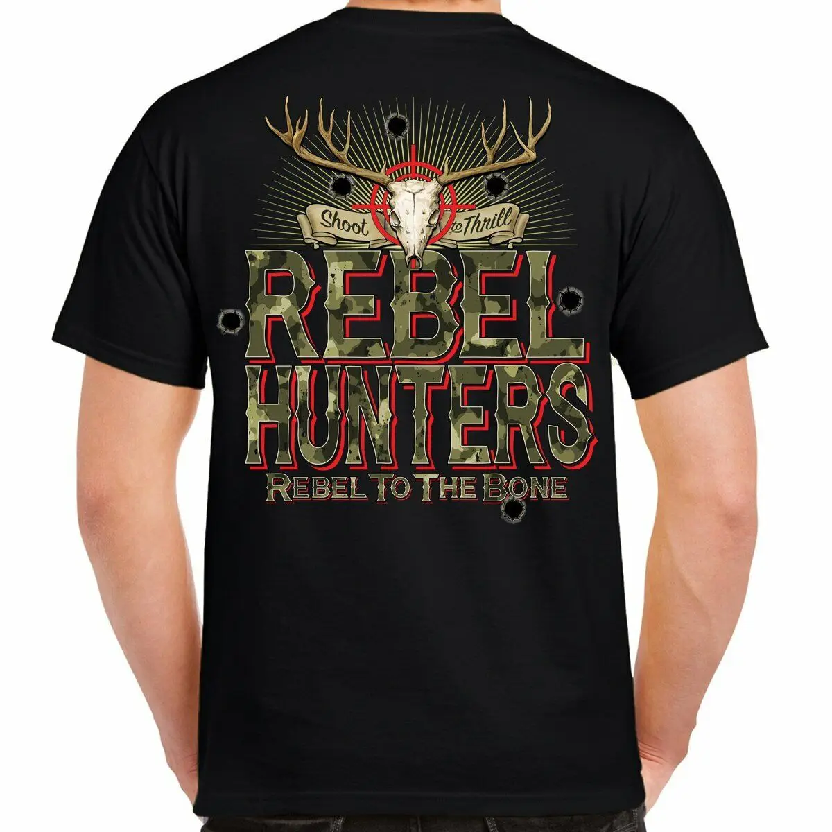 Rebel Hunters Shoot To Thrill T-Shirt