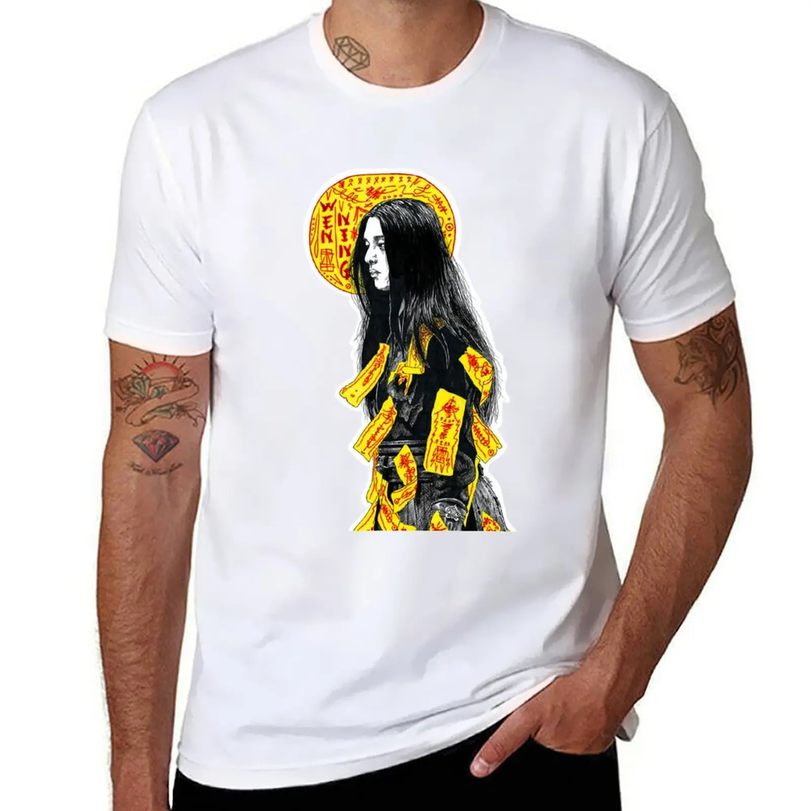 

Wen Ning ghost general T-Shirt luxury clothing labubu Luxury man cheap stuff anime clothes fruit of the loom mens t shirts