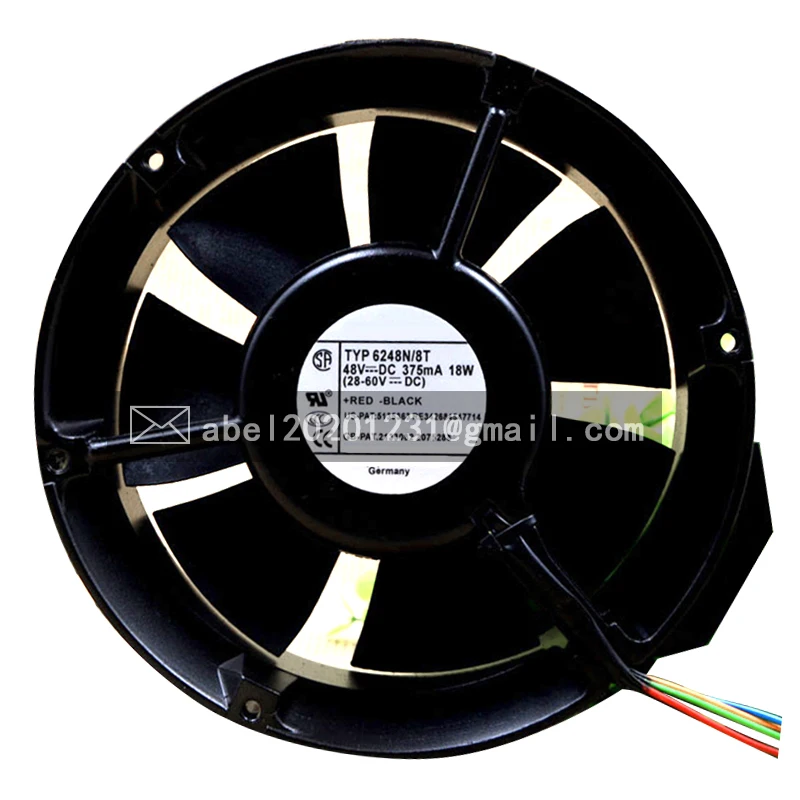 

BRAND NEW ORIGINAL TYP 6248N/8T 6248 N/8 T DC 48V COOLING FAN 17251 172*172*51MM