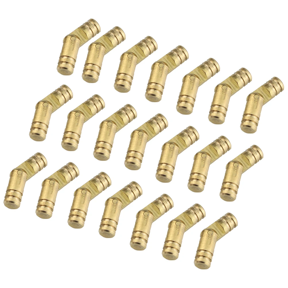 

50Pcs Brass Hinge 5x19mm Premium Metal Self Closing Spring Hinge for Jewelry Box Case Automatic Closure Smooth Mute Operation