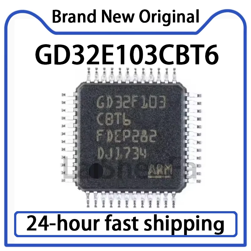 1PCS GD32E103CBT6 LQFP-48 Cortex-M4 32-bit Microcontroller MCU Chip Original in Stock