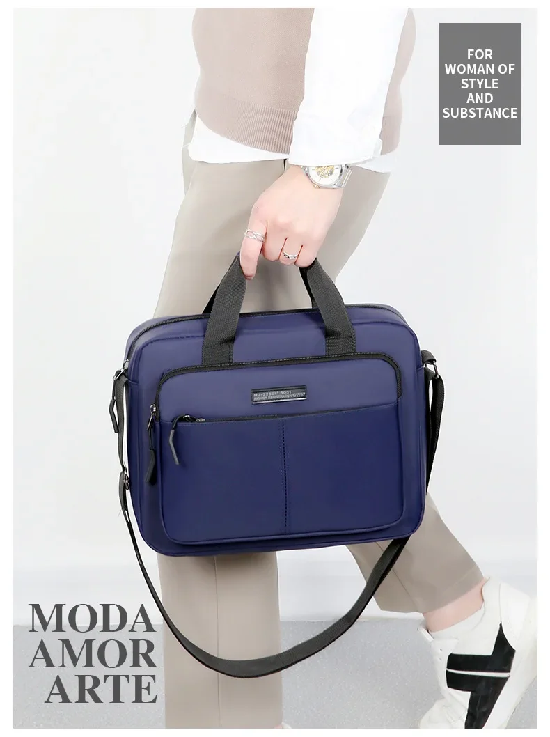 New Men's Large-capacity Horizontal Shoulder Bag Messenger Bag Briefcase Multifunctional Simple A4 Book Handbag Business Bag 가방