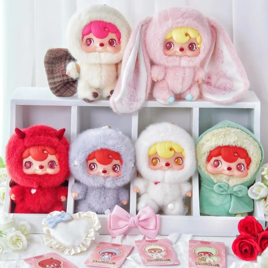 

POUKAPOUKA Series Plush Blind Box Vinyl Face Doll Mystery Box Cute Action Figure Surprise Bag Pendant Keychain Anime Doll Toys