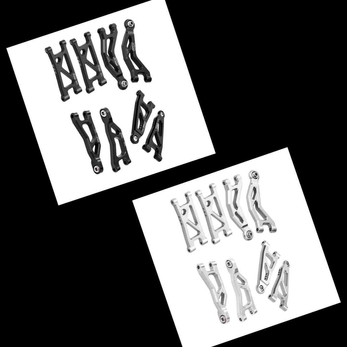 

Комплект рычагов подвески GPM 7075 из сплава (F+R) ARRMA 1/16 Mojave Grom LOSI 1/12 Nascar ARA2104