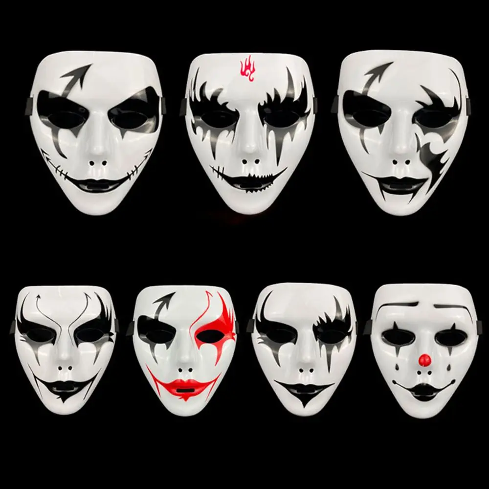 

Masquerade White Ghost Adult Kids Adult Mask Halloween Props Full Face Mask Horror Mask Costumes Accessories