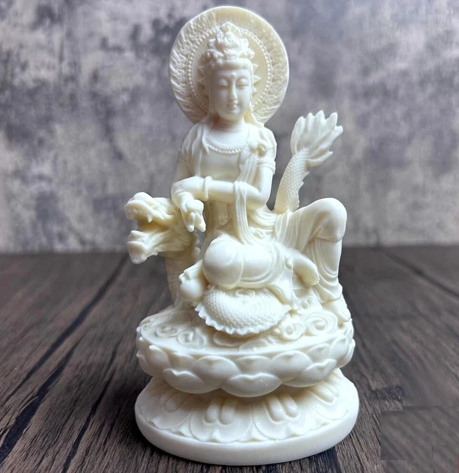 

4,9 "Тагуа ореховый дракон Бодхисаттва статуя Будды Кван Инь буддизм домашний декор