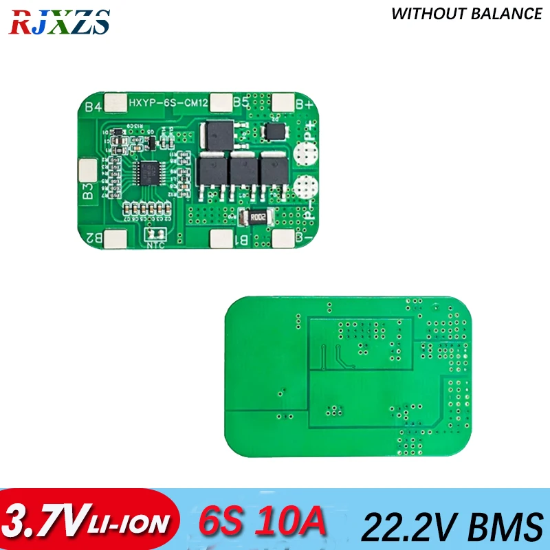 6S 10-12A 22.2V 25.2V Li-ion BMS PCM  Battery Protection Board For LicoO2 Limn2O4 li battery