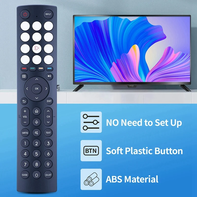 ERF3F86H Smart TV Remote Control No Voice For Hisense TV Remote Control Without Voice