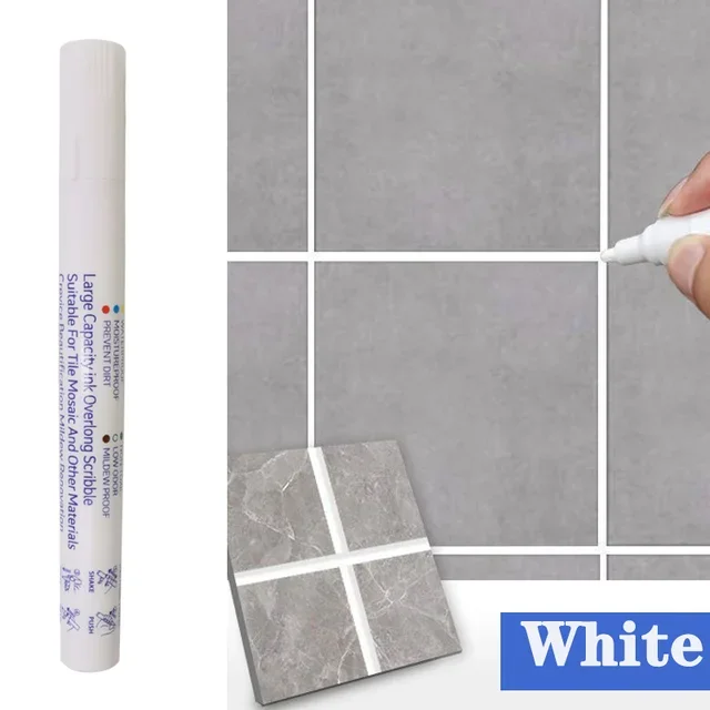 Waterdichte tegelmarkering voegpen muurnaad voor vloer badkamer keuken toilet muurnaad reparatie zwart wit goud zilver beige