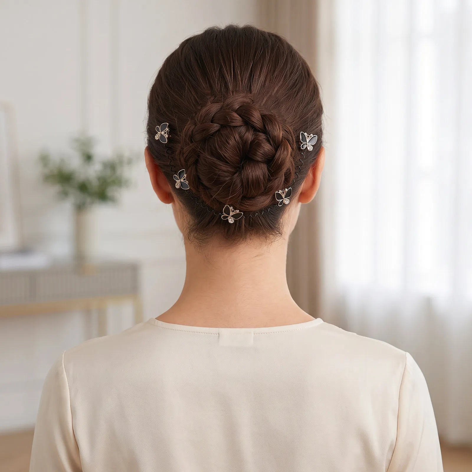 3Pcs Hair Finishing Fixer U Shape Pins Comb Clips Invisible Lightweight Secure Hairstyle Accessories Women Hair Finishing Fixer